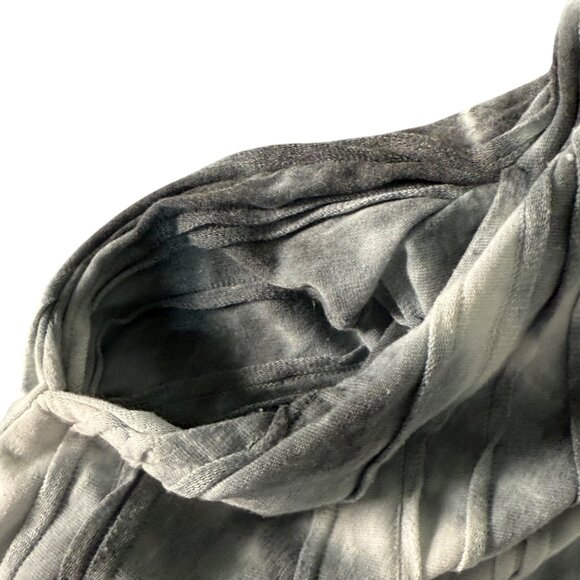 Windhorse Tie-Dye Tank Top S/M Sleeveless Gray White Flowy Hem Boho Style Made N - Picture 3 of 5